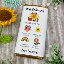 Load image into Gallery viewer, Personalised  Chocolate Bar Thank You For...