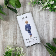 Load image into Gallery viewer, Personalised Page Boy Gift Mini Chocolate Bar