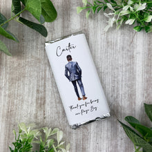 Load image into Gallery viewer, Personalised Page Boy Gift Mini Chocolate Bar