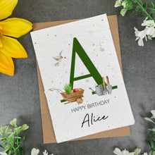 Load image into Gallery viewer, Happy Birthday Personalised Plantable Seed Card