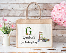 Load image into Gallery viewer, Personalised Jute Gardening Bag