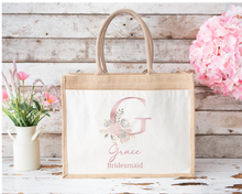 Load image into Gallery viewer, Personalised Initial Bridesmaid Bag-The Persnickety Co