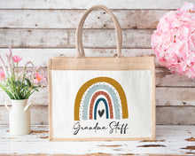 Load image into Gallery viewer, Rainbow Jute Bag