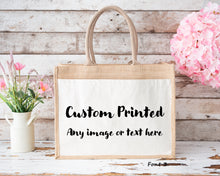 Load image into Gallery viewer, Custom Printed Jute Bag