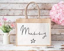 Load image into Gallery viewer, Personalised Star Jute Bag-The Persnickety Co