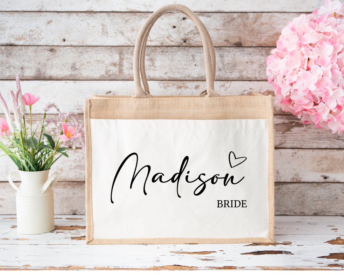 Jute Bridesmaid Bag The Persnickety Co