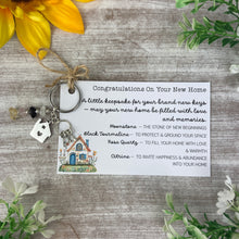 Load image into Gallery viewer, New Home Crystal Keyring-The Persnickety Co