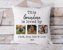 Load image into Gallery viewer, Personalised Grandparents Photo Cushion-The Persnickety Co