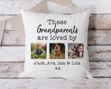 Load image into Gallery viewer, Personalised Grandparents Photo Cushion