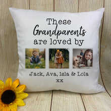 Load image into Gallery viewer, Personalised Grandparents Photo Cushion