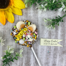 Load image into Gallery viewer, Easter Personalised Belgian Chocolate Lollipop