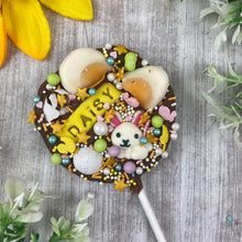 Load image into Gallery viewer, Easter Personalised Belgian Chocolate Lollipop