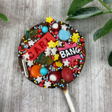Load image into Gallery viewer, Personalised Superhero Chocolate Lollipop