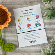 Load image into Gallery viewer, Teacher Thank You For.... Wish Bracelet