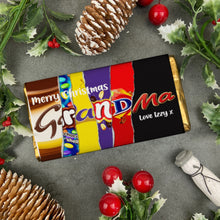 Load image into Gallery viewer, Merry Christmas Grandma Novelty Personalised Chocolate Bar-The Persnickety Co