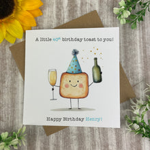 Load image into Gallery viewer, Personalised Birthday Toast Card