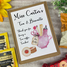 Load image into Gallery viewer, Teacher Mini Tea and Biscuits Box