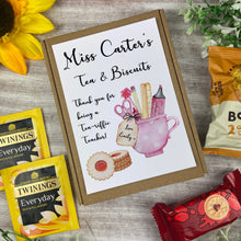 Load image into Gallery viewer, Teacher Mini Tea and Biscuits Box