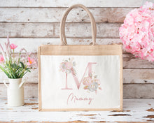 Load image into Gallery viewer, Initial Jute Bag