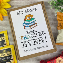 Load image into Gallery viewer, Best Teacher Ever Mini Tea and Biscuits Box-The Persnickety Co