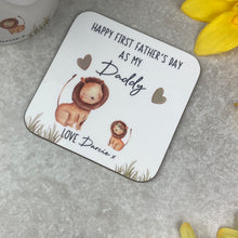 Load image into Gallery viewer, Personalised Father's Day Gift - Lion Mug and Coaster