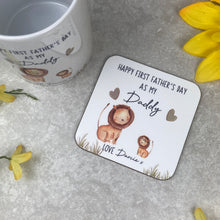 Load image into Gallery viewer, Personalised Father's Day Gift - Lion Mug and Coaster