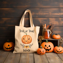 Load image into Gallery viewer, Personalised Halloween Trick or Treat Bag 🎃👻-The Persnickety Co