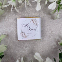 Load image into Gallery viewer, Personalised Floral Wedding Chocolate Neapolitans β Elegant Wedding Favours (30 Floral Designs)