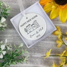 Load image into Gallery viewer, Personalised New Home Ceramic Ornament