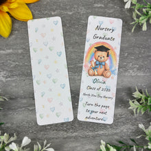 Load image into Gallery viewer, Personalised Nursery Graduation Bookmark