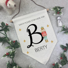 Load image into Gallery viewer, Personalised Santa Stop Here Sign - Nutcracker/ Ballerina