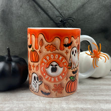 Load image into Gallery viewer, Orange Spooky Vibes Halloween Mug