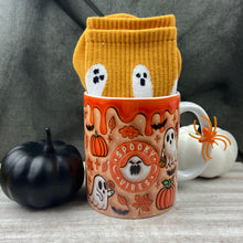 Load image into Gallery viewer, Orange Spooky Vibes Halloween Mug-The Persnickety Co
