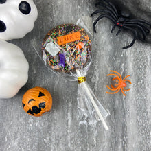 Load image into Gallery viewer, Personalised Belgium Chocolate Halloween Lollipops