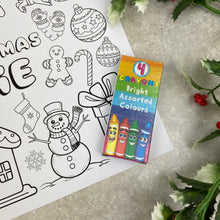 Load image into Gallery viewer, Personalised Christmas Colouring Placemat
