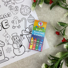 Load image into Gallery viewer, Personalised Christmas Colouring Placemat