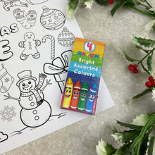 Load image into Gallery viewer, Personalised Christmas Colouring Placemat