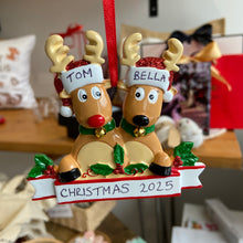 Load image into Gallery viewer, Countdown to Christmas Offer!! Couples Personalised Christmas Ornament