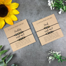 Load image into Gallery viewer, Dad and Child Wish Bracelet-The Persnickety Co