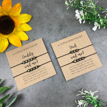 Load image into Gallery viewer, Dad and Child Wish Bracelet