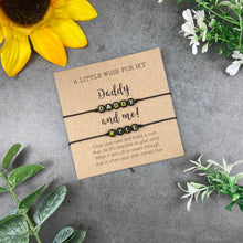 Load image into Gallery viewer, Dad and Child Wish Bracelet