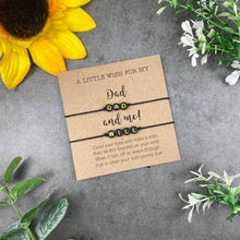 Load image into Gallery viewer, Dad and Child Wish Bracelet