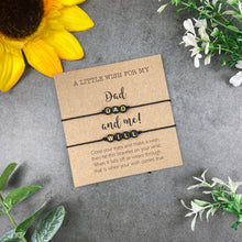 Load image into Gallery viewer, Dad and Child Wish Bracelet