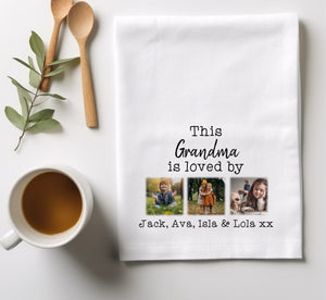 This Grandma is Loved By Tea Towel, You Can Add Any Name-The Persnickety Co