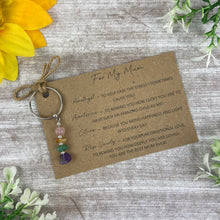 Load image into Gallery viewer, Crystal Keyring for Mum