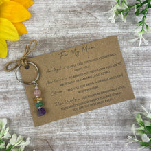 Load image into Gallery viewer, Crystal Keyring for Mum