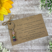 Load image into Gallery viewer, Crystal Keyring for Mum