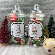 Load image into Gallery viewer, Personalised Christmas Sweet Jar-The Persnickety Co