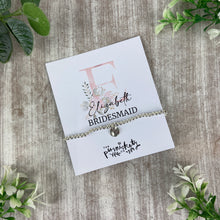 Load image into Gallery viewer, Personalised Bridesmaid Initial Bracelets