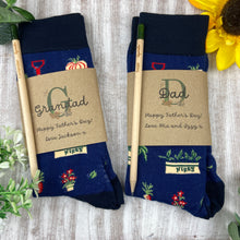 Load image into Gallery viewer, Gardening Design Socks With Plantable Pencil!